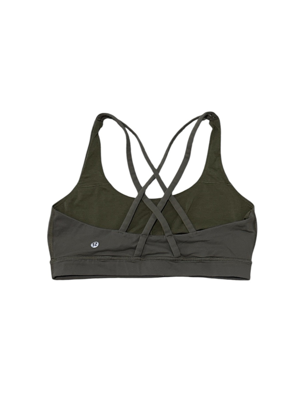 lululemon athletica sage green olive green sports bra sz 8